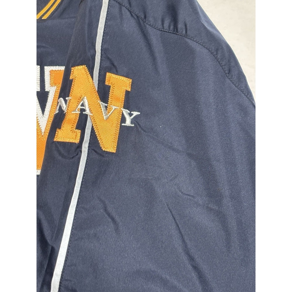 Champion Navy Midshipmen Pullover Jacket Men's Large Blue Gold NCAA Windbreaker - Picture 5 of 7